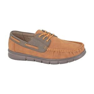 Scimitar Mens Boat Shoes / Tan/Brown